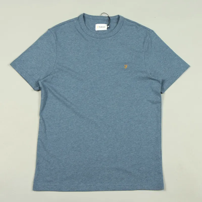 Farah Danny T-Shirt - Dark Denim Marl